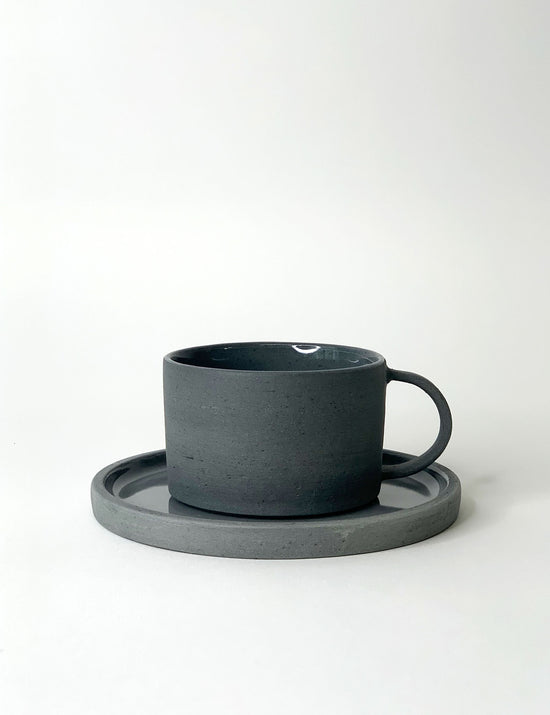 GREY CUP & SAUCER SET