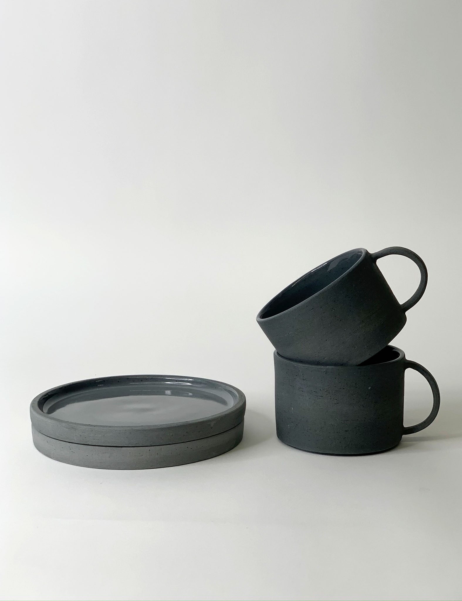 GREY CUP & SAUCER SET